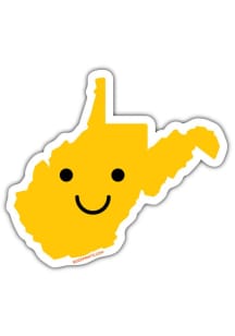 West Virginia Smiley Face Stickers