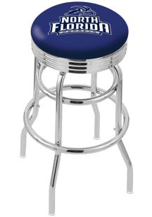 North Florida Ospreys Double-Ring Swivel Chrome Pub Stool - Black