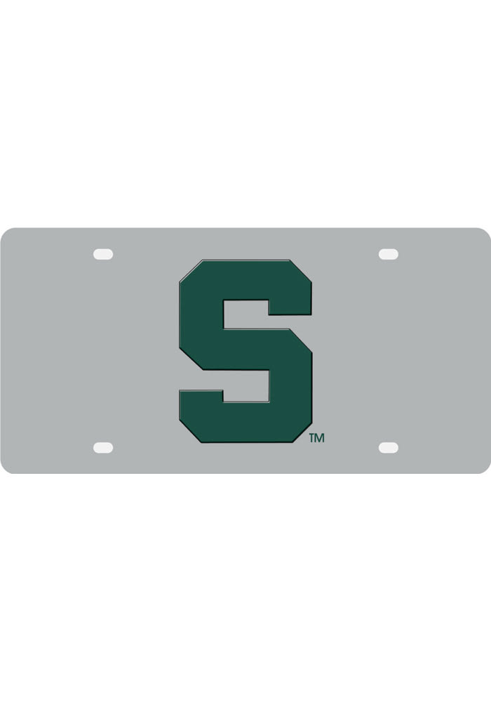 Michigan State Spartans Stainless Car Accessory License Plate