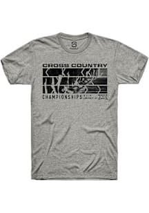 Summit Sportswear Big 12 Grey 2025 Cross Country Championships Short Sleeve T Shirt
