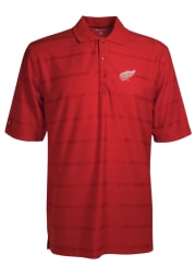 Antigua Detroit Red Wings Mens Red Tone Short Sleeve Polo