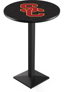 Black USC Trojans Square Base Pub Table
