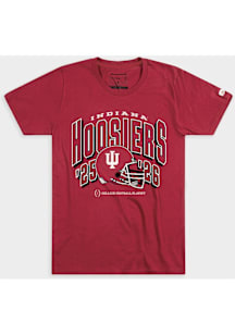 Homefield Indiana Hoosiers Crimson Football 2025 CFP Bound Short Sleeve T Shirt