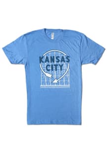 Bozz Prints Kansas City Blue Western Auto Sign Short Sleeve T Shirt