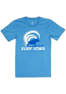 Bozz Prints Iowa Blue Surf Iowa Short Sleeve Fashion T Shirt
