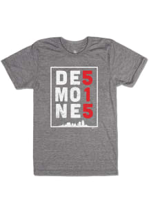 Bozz Prints Des Moines Grey 515.0 Short Sleeve Fashion T Shirt