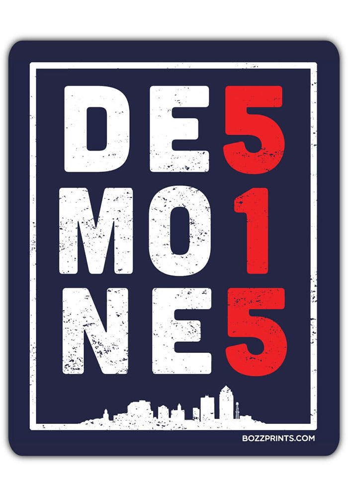 Des Moines 515.0 Stickers