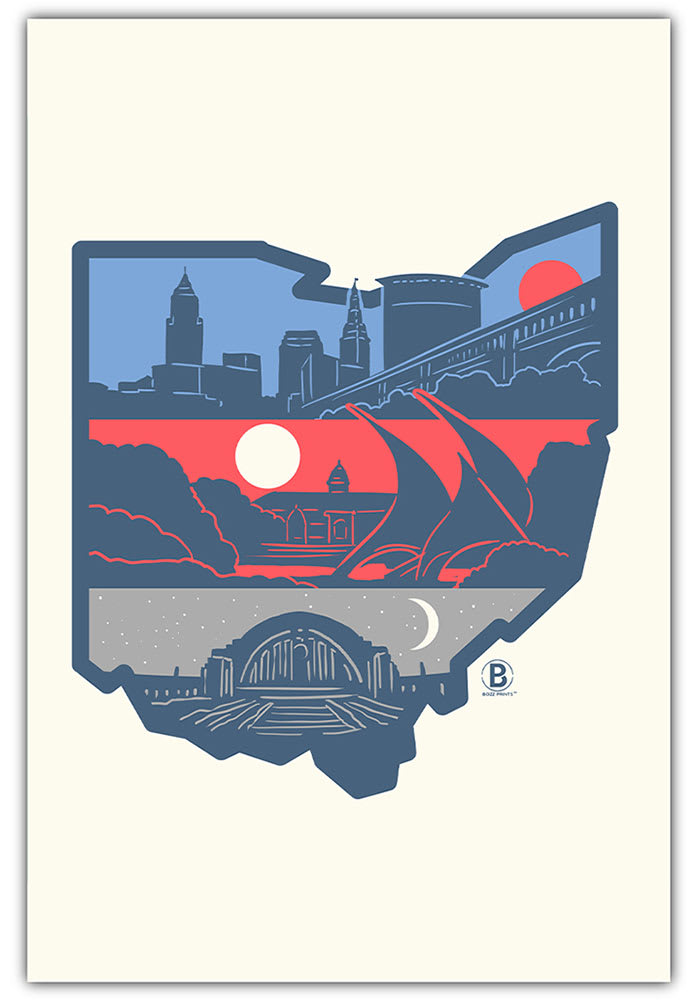 Ohio Layers of Postcard