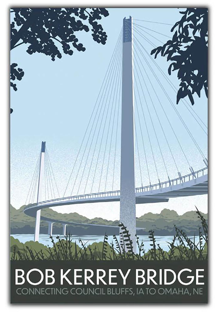Omaha Bob Kerry Bridge Postcard