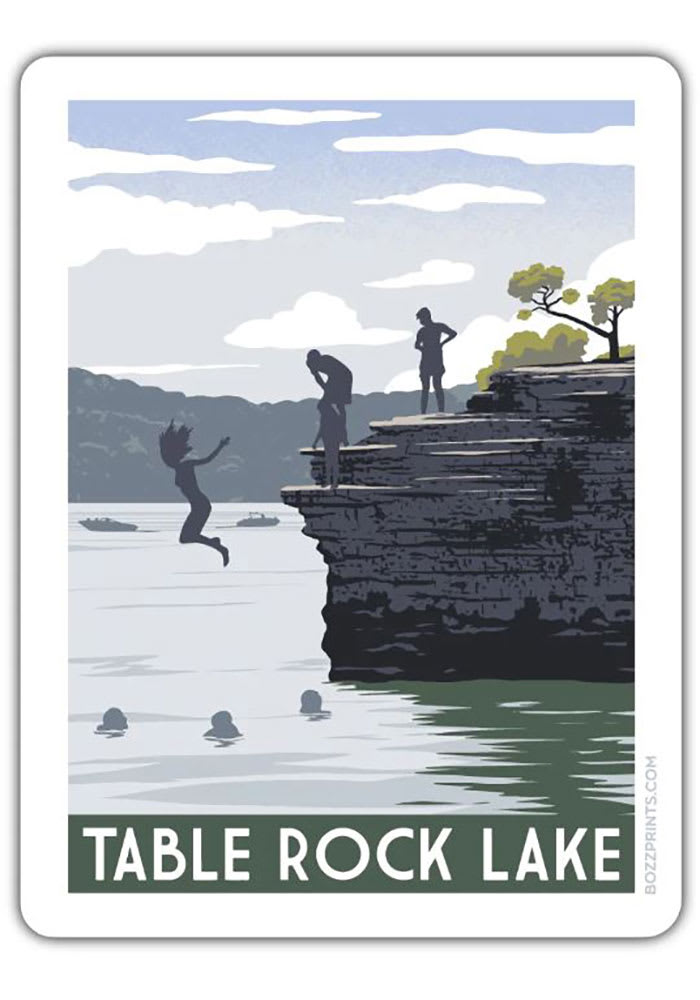 Bozz Prints Branson Table Rock Lake Cliff Magnet