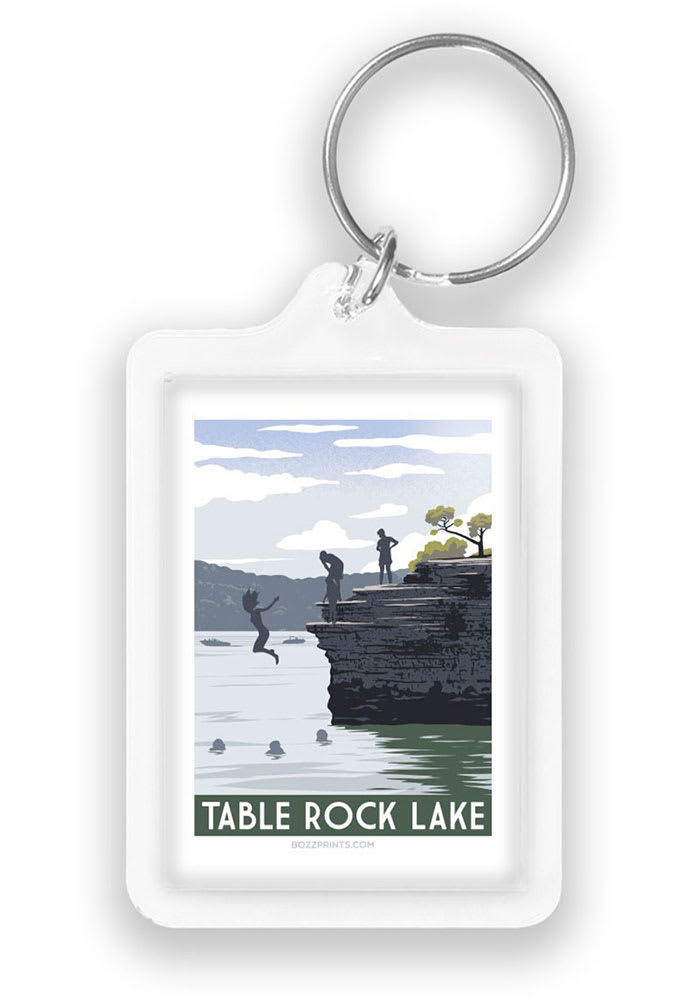 Branson Table Rock Lake Cliff Keychain