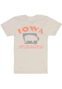 Bozz Prints Iowa Natural More Pigs Than People Short Sleeve Fashion T Shirt