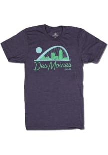 Bozz Prints Des Moines Grey Bridge Short Sleeve Fashion T Shirt