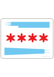 Bozz Prints Chicago Skyline Flag Magnet