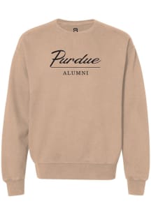 Womens Purdue Boilermakers White Summit Sportswear Alumni Crew Sweatshirt