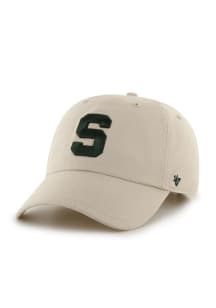 47 Michigan State Spartans Clean Up Adjustable Hat - Natural