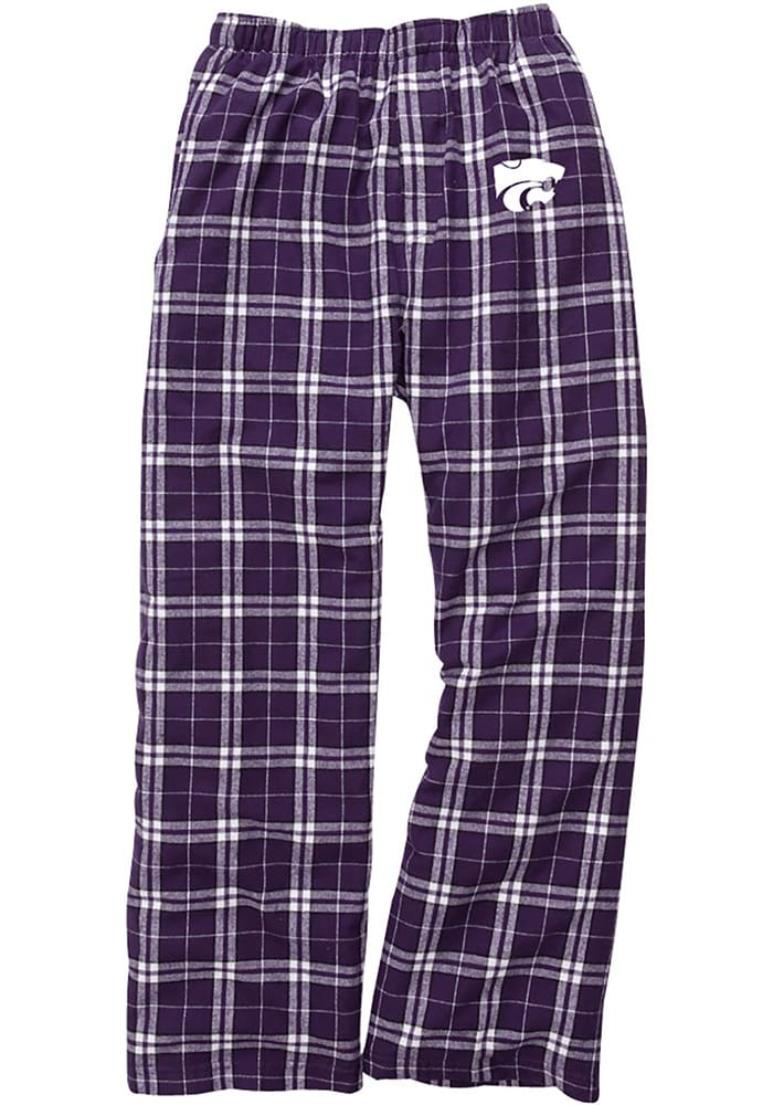 K-State Wildcats Youth Purple Team Flannel Sleep Pants