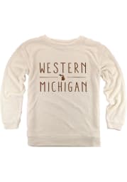 Western Michigan Broncos Womens Oatmeal Cozy Crew Sweatshirt