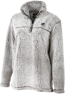 Akron Zips Womens Grey Sherpa 1/4 Zip Pullover