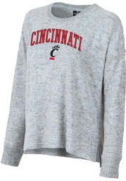 Cincinnati Bearcats Womens Grey Cuddle Boxy Crew Sweatshirt