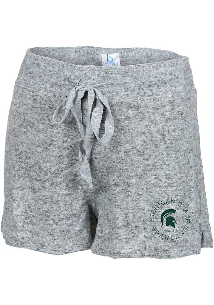 Michigan State Spartans Womens Grey Cuddle Shorts