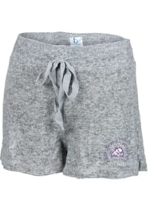 TCU Horned Frogs Womens Grey Cuddle Shorts