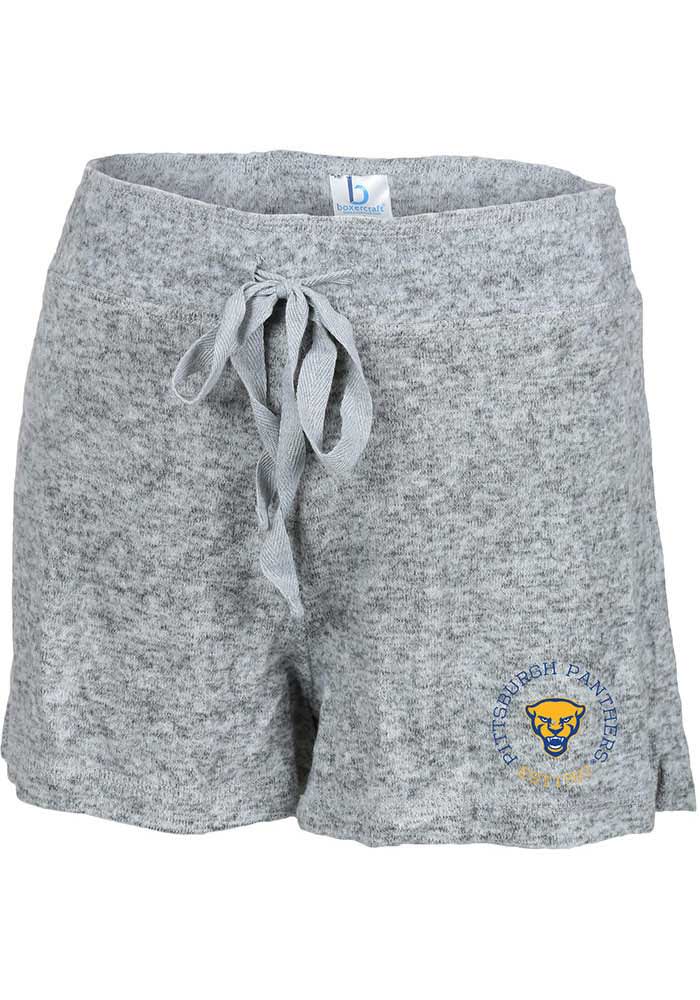Pitt Panthers Womens Grey Cuddle Shorts