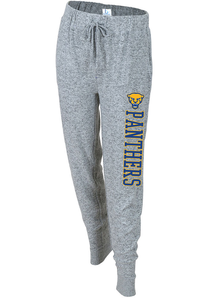 Pitt Panthers Womens Cuddle Grey Sweatpants