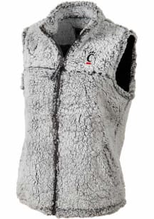 Cincinnati Bearcats Womens Grey Sherpa Vest