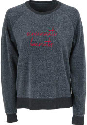 Cincinnati Bearcats Womens Charcoal Fleece Out Crew Sweatshirt