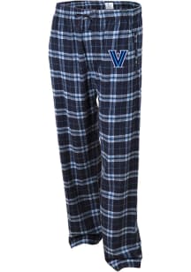 Villanova Wildcats Womens Navy Blue Flannel Loungewear Sleep Pants