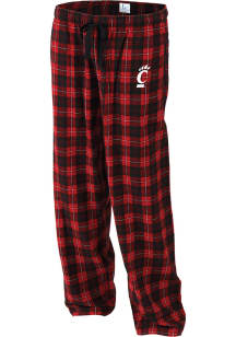 Cincinnati Bearcats Womens Red Flannel Loungewear Sleep Pants
