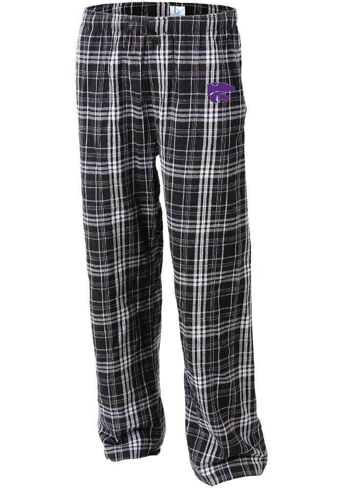 K-State Wildcats Youth Black Team Flannel Sleep Pants