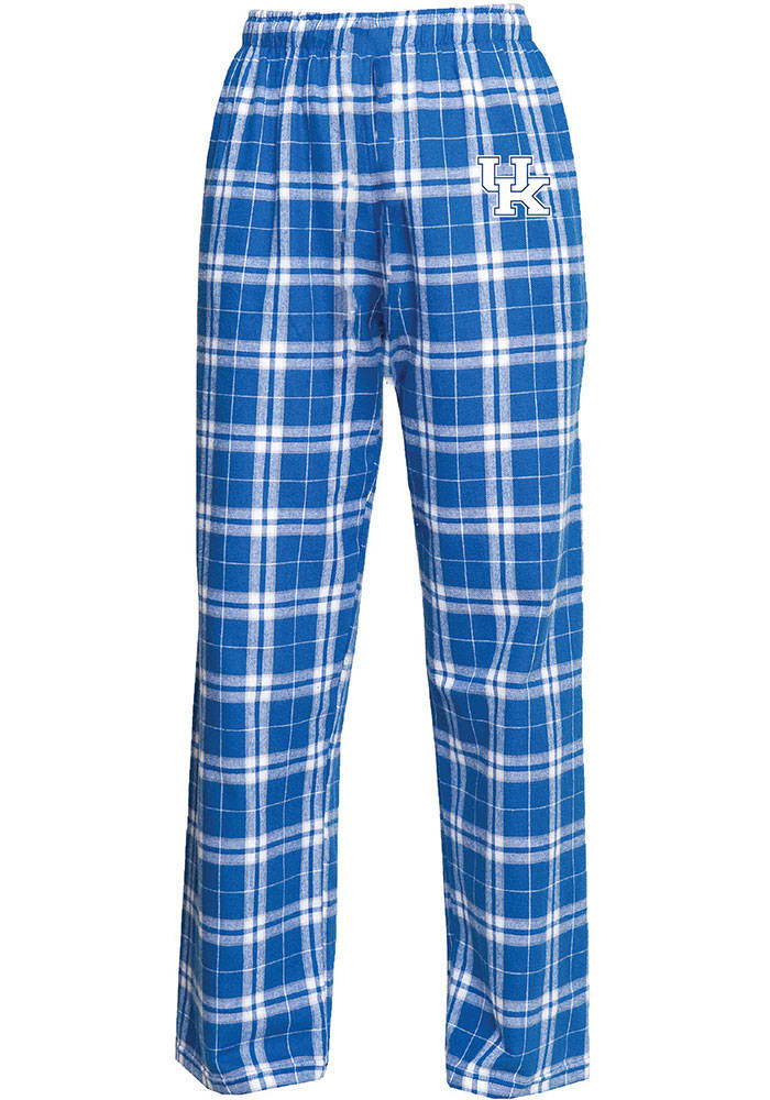Kentucky Wildcats Blue Youth Plaid Flannel Pajamas