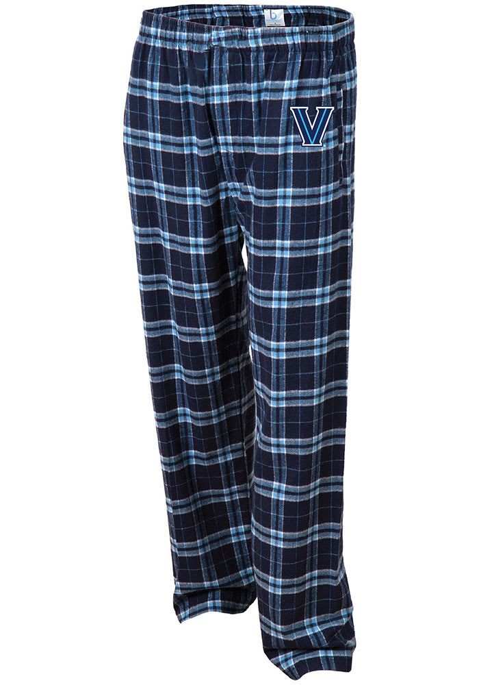 Villanova Wildcats Youth Navy Blue Plaid Flannel Sleep Pants