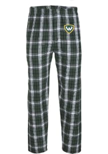 Wayne State Warriors Mens Green Classic Sleep Pants