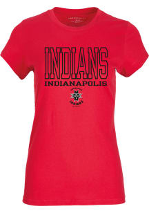 Indianapolis Indians Womens Red Essential Short Sleeve T-Shirt