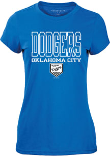 Oklahoma City Dodgers Womens Blue Essential Short Sleeve T-Shirt