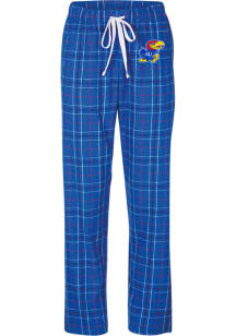 Kansas Jayhawks Womens Blue Haley Loungewear Sleep Pants