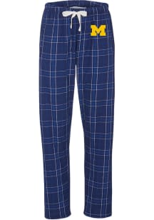 Michigan Wolverines Womens Navy Blue Haley Loungewear Sleep Pants