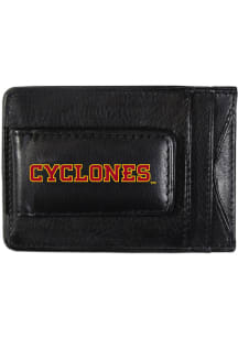 Iowa State Cyclones Logo Leather Mens Money Clip