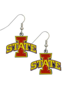 Iowa State Cyclones Logo Dangler Womens Earrings