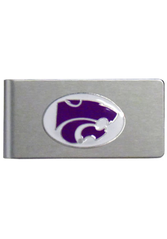 K-State Wildcats Brushed Metal Mens Money Clip