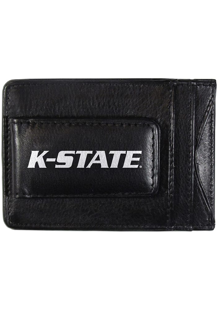 K-State Wildcats Logo Leather Mens Money Clip