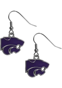 K-State Wildcats Logo Dangler Womens Earrings