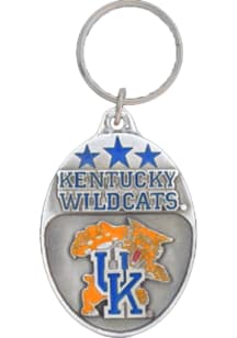Kentucky Wildcats Carved Metal Keychain