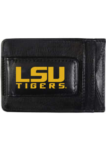 LSU Tigers Logo Leather Mens Money Clip
