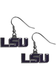 LSU Tigers Logo Dangler Womens Earrings