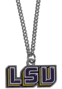 LSU Tigers Logo Charm Necklace