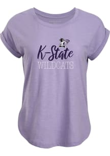 K-State Wildcats Womens Lavender Sweet Short Sleeve T-Shirt